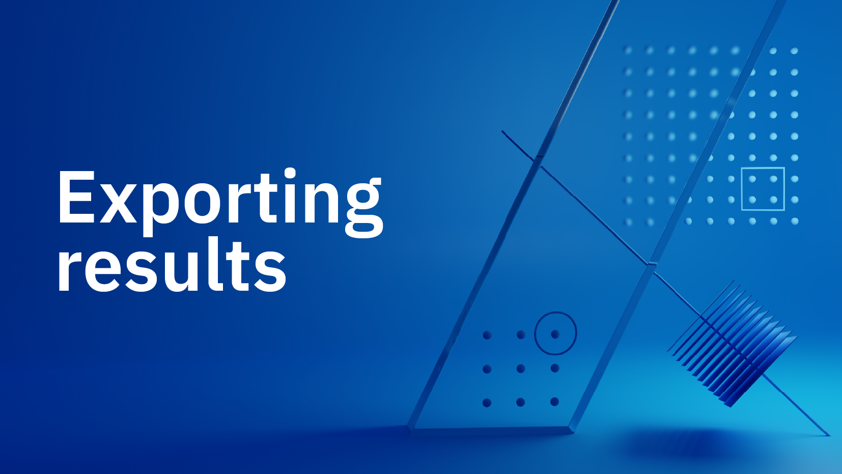 Exporting results from the processing environment - Findata